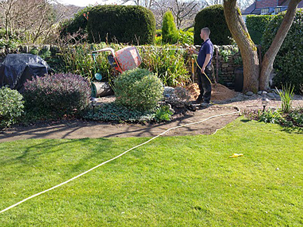 Decking to link Summer House
