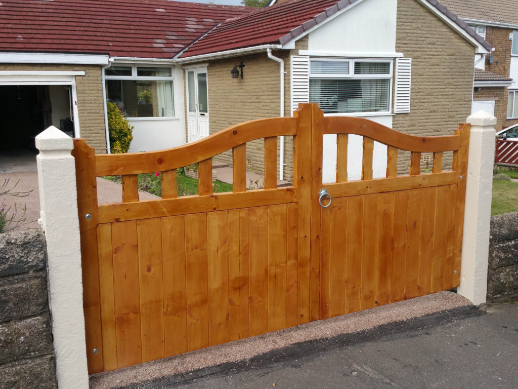 New Gates with Galvanised Iron Work