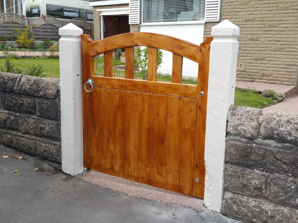 New Gates with Galvanised Iron Work