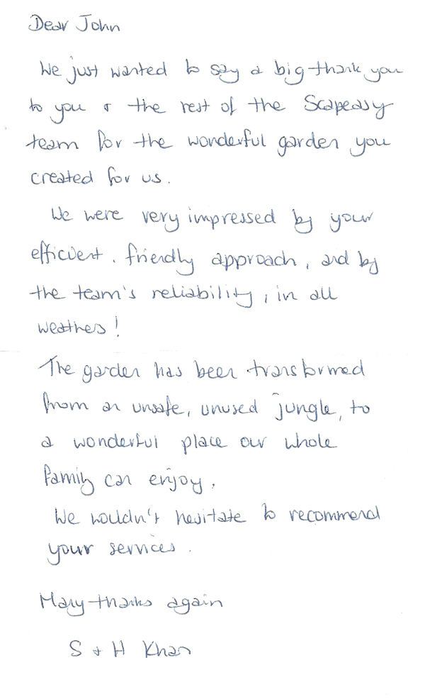 Scape Easy Testimonial Scape Easy Testimonial