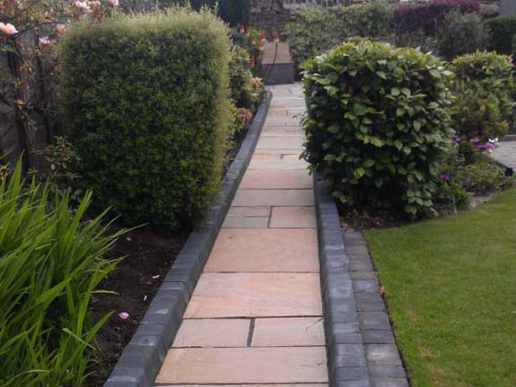 Stone Seat, Patio and Path