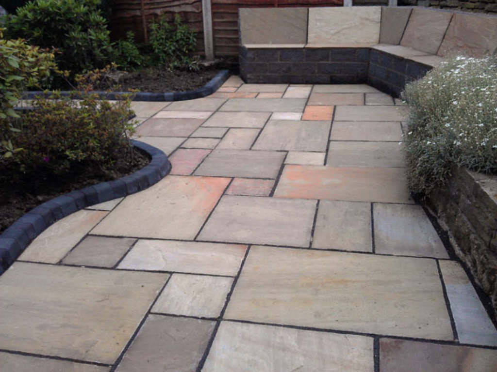 Stone Seat, Patio and Path
