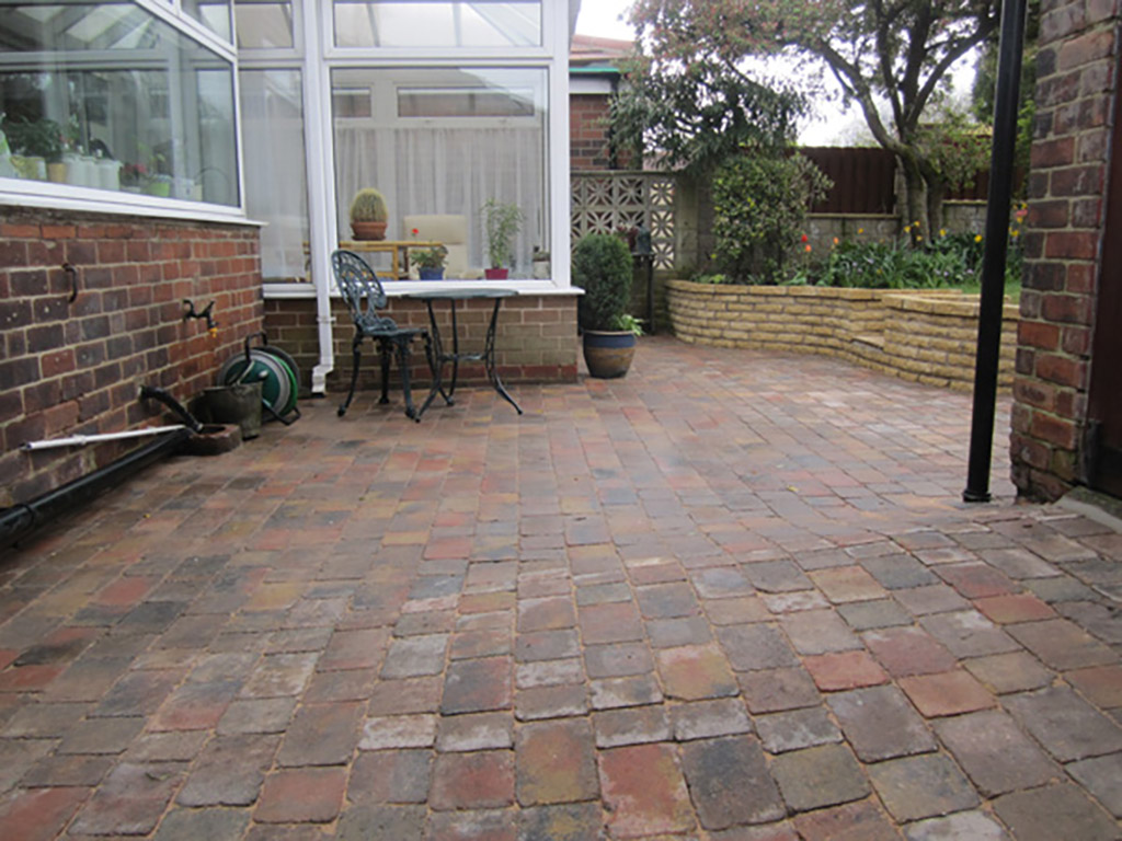 Suntrap Patio, New Driveway with Curved Edges