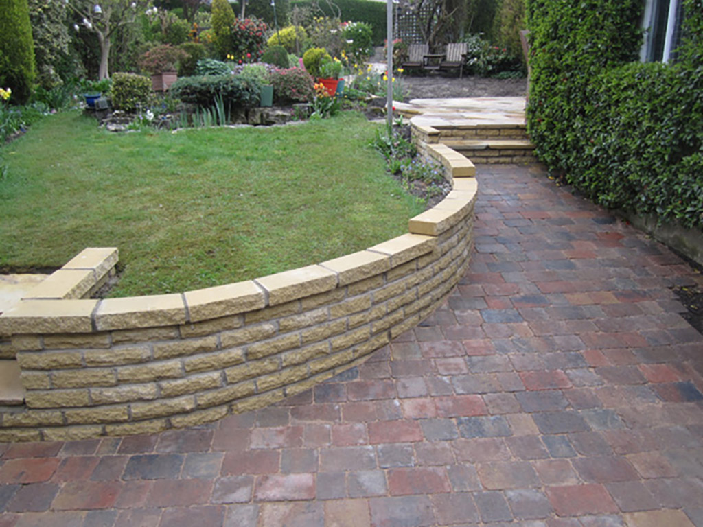 Suntrap Patio, New Driveway with Curved Edges